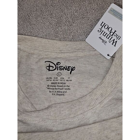 Disney's Winnie The Pooh Cotton Pajama Top Size Large Primark Exclusive - Picture 3 of 3